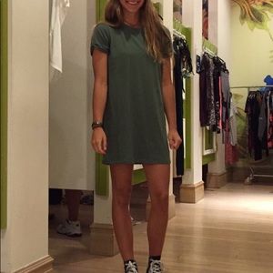 Army Green t shirt dress